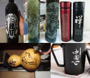 台州温岭酒瓶葫芦工艺品激光雕刻机